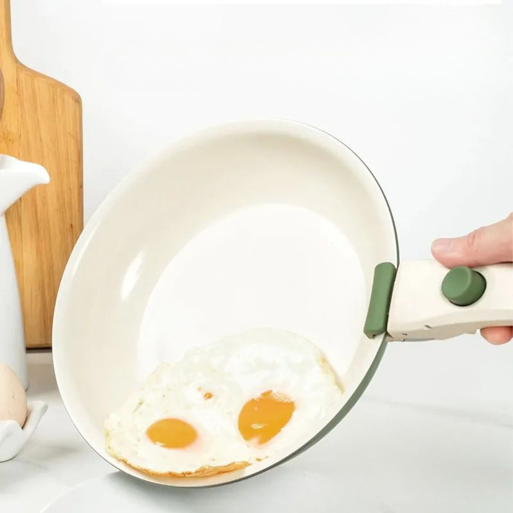 poeles poignees amovibles moducook vert anti adhesif