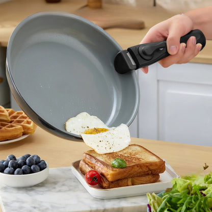 poeles poignees amovibles noir anti adhesif