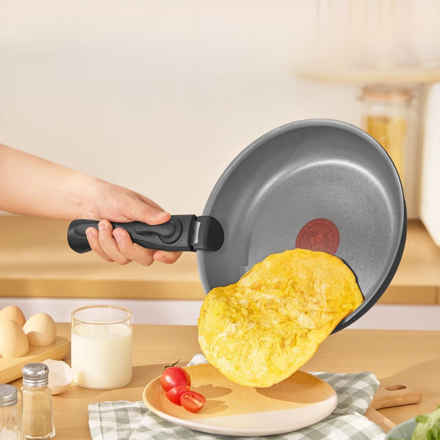 poeles  poignees amovibles spacesaver antiadhesif