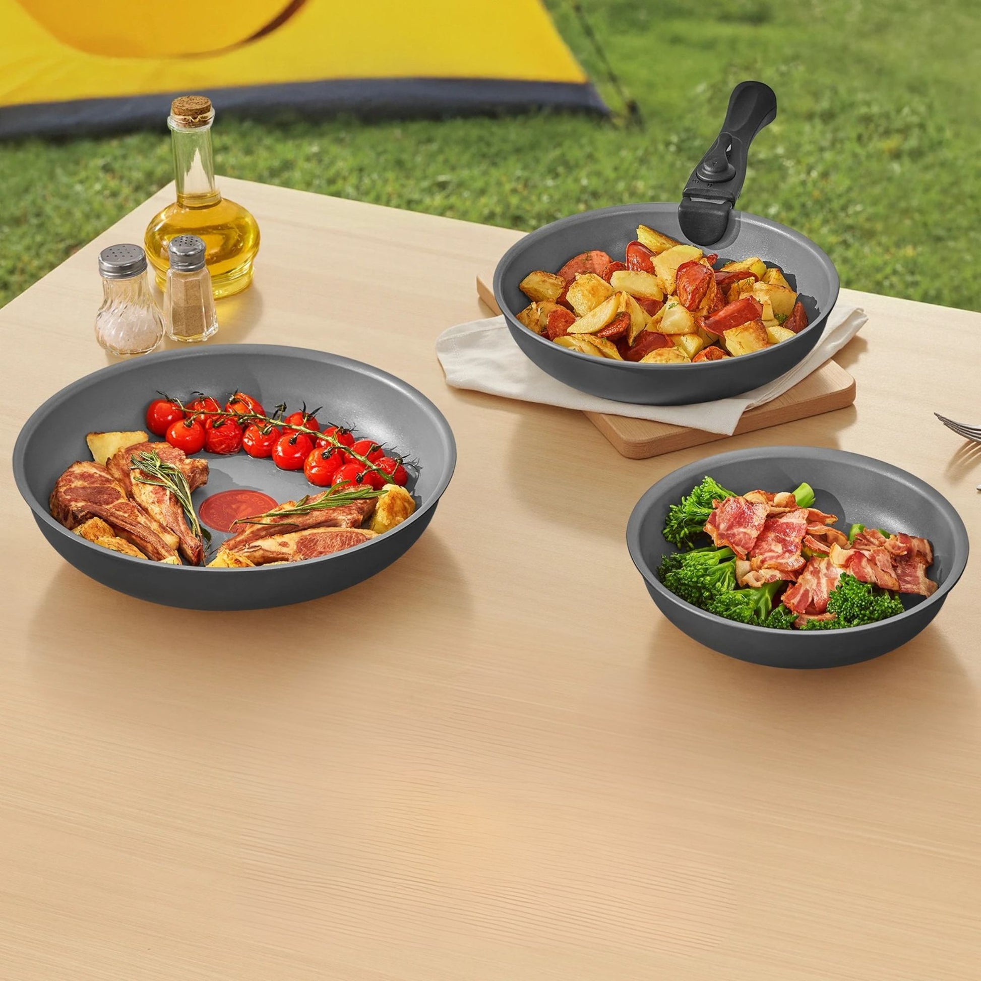 poeles poignees amovibles spacesaver polyvalence