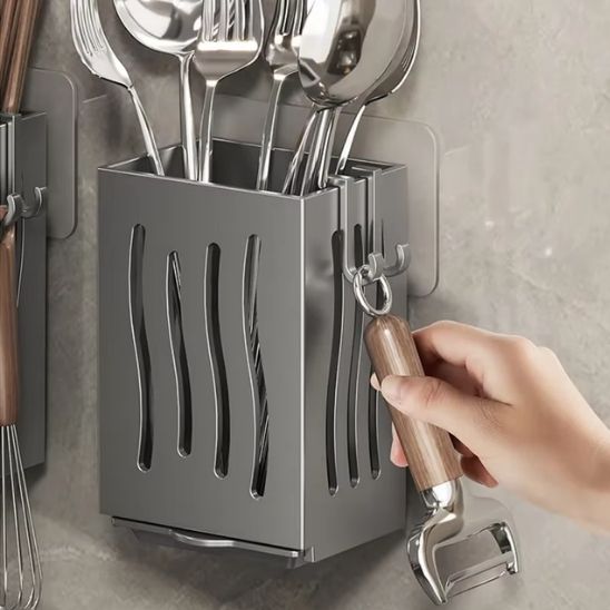 porte ustensiles mural cookwal gris