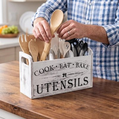 pot ustensiles cuisine tribois blanc
