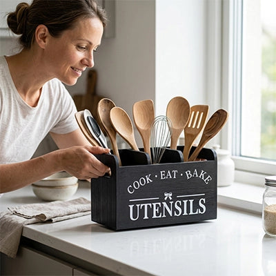 pot ustensiles cuisine tribois noir
