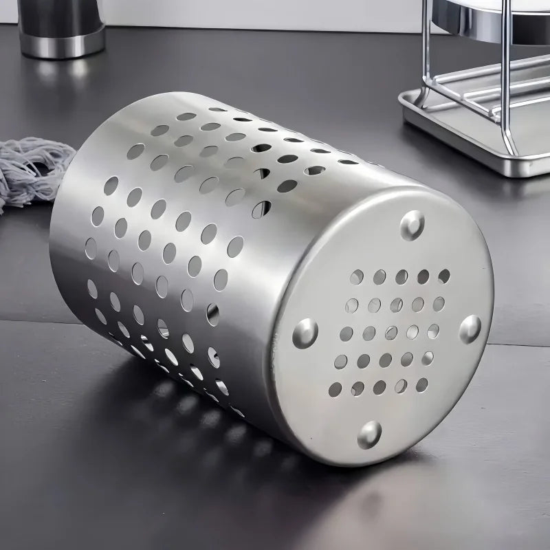 pot ustensiles inox égoutter