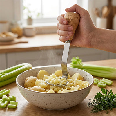 presse purée purea manche bois
