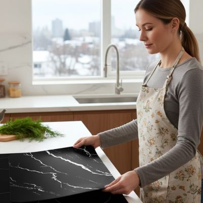 protection-plaque-à-induction-marbre-installation