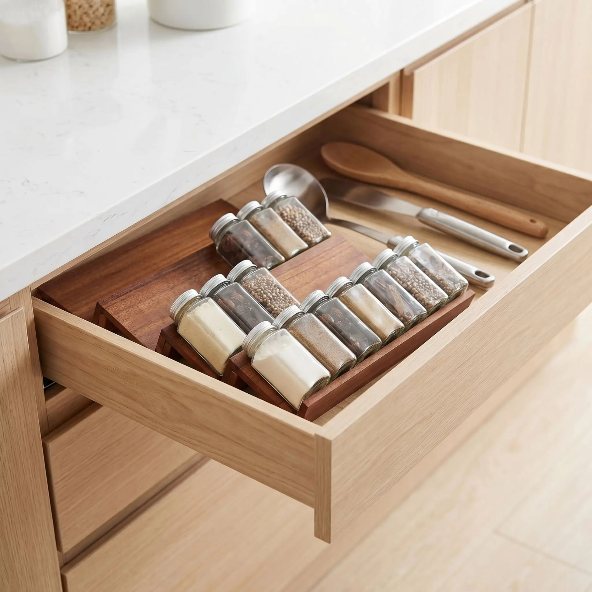 range epice tiroir acacia gaine de place
