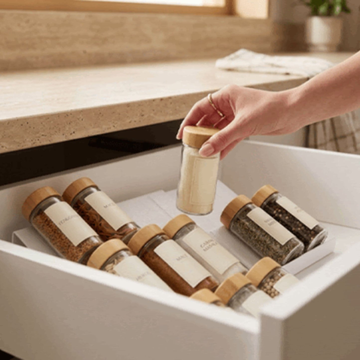 range epice tiroir perfectorga blanc organisation