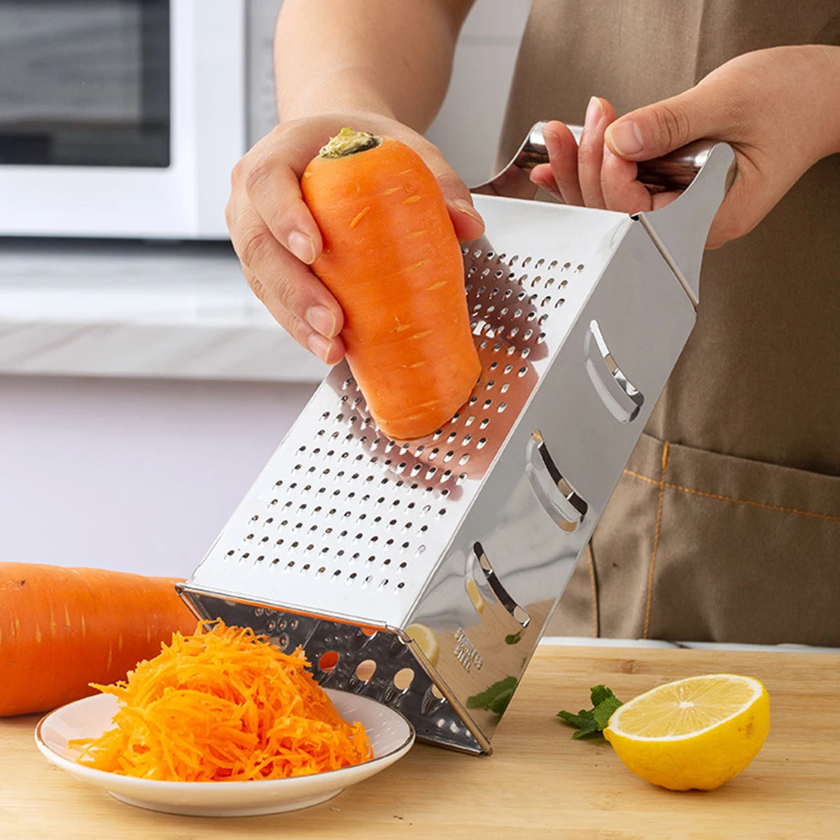 rape de cuisine tout inox carotte
