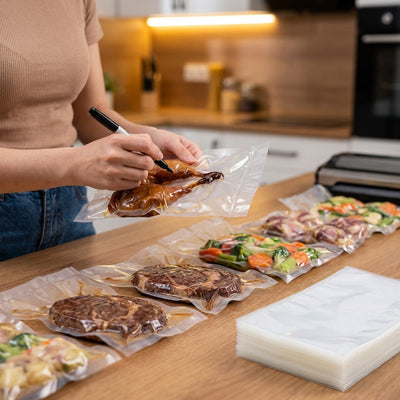 sac alimentaire sous vide vacupack repas