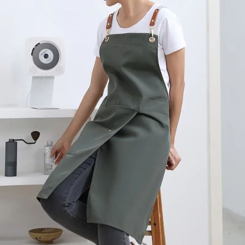 tablier-de-cuisine-jupe-fendue-kaki