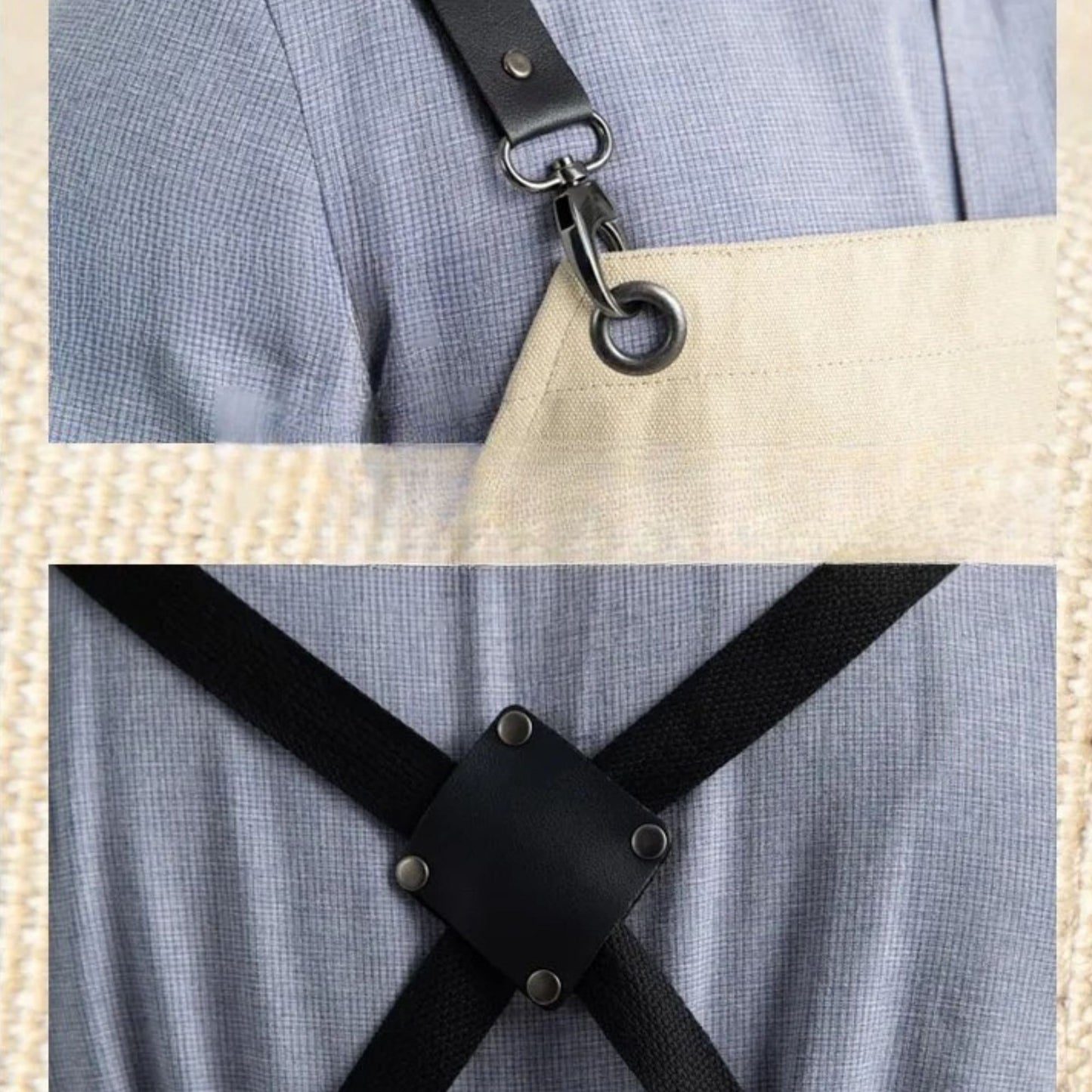 tablier de cuisine pour homme detail