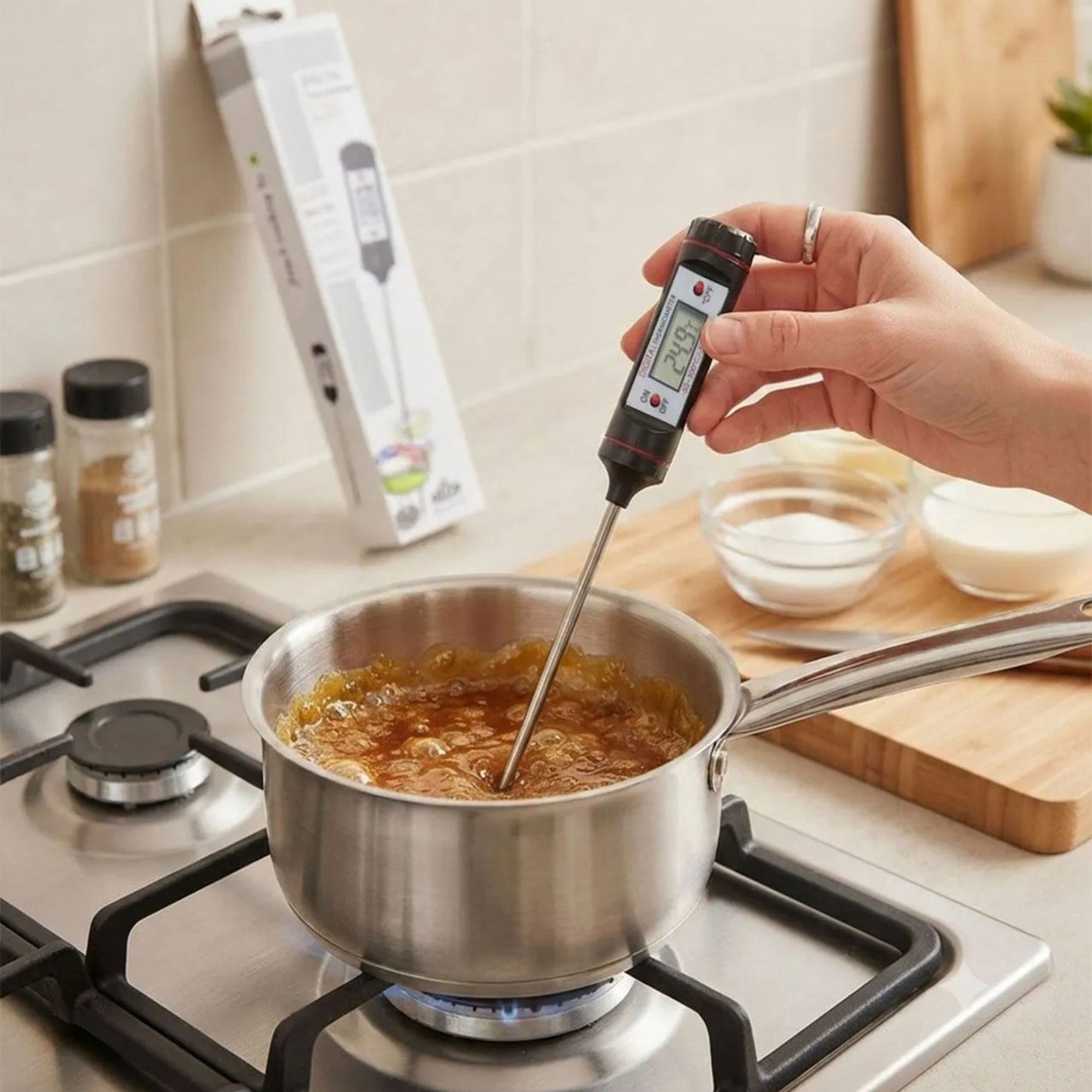 thermomètre de cuisson cookguide caramel