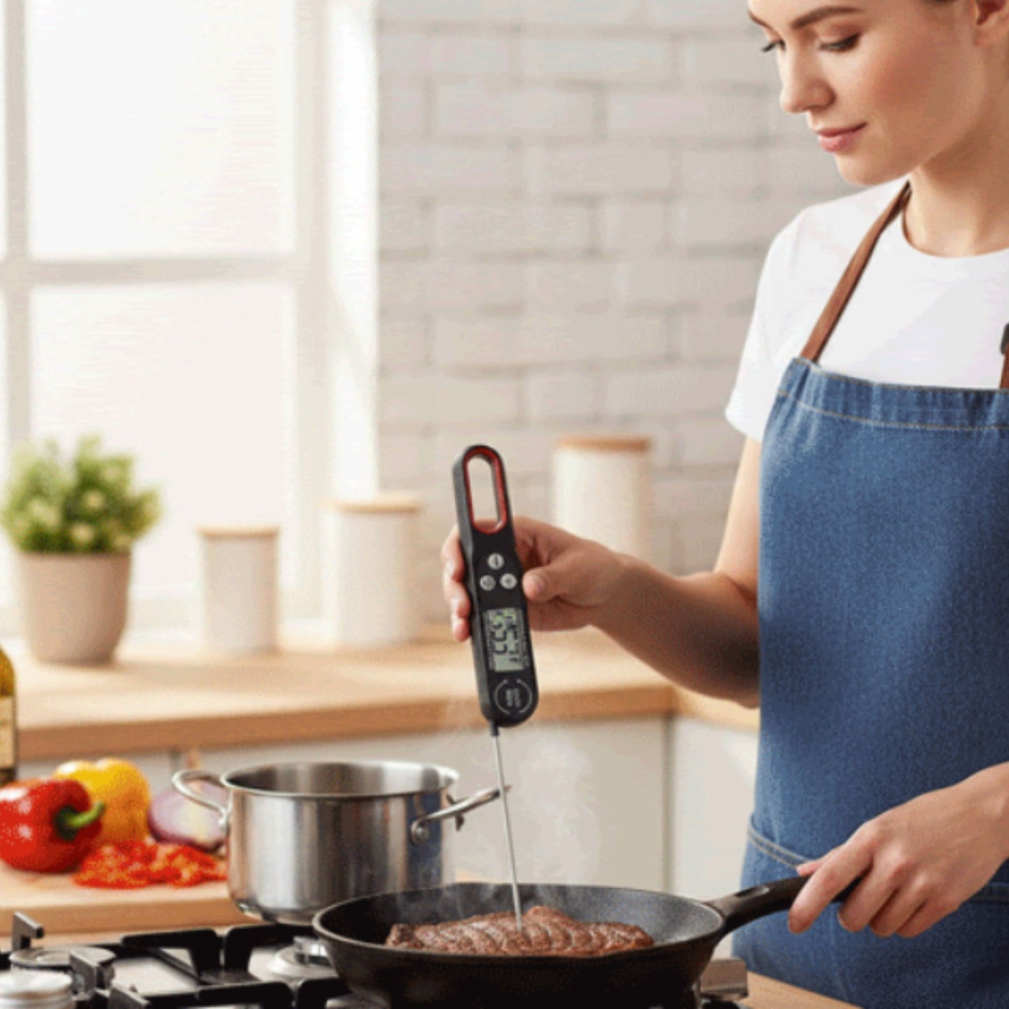 thermometre de cuisson thermacook viande