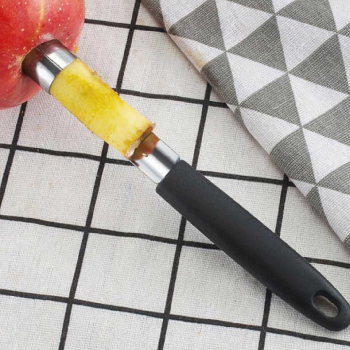 vide pomme noir trognon