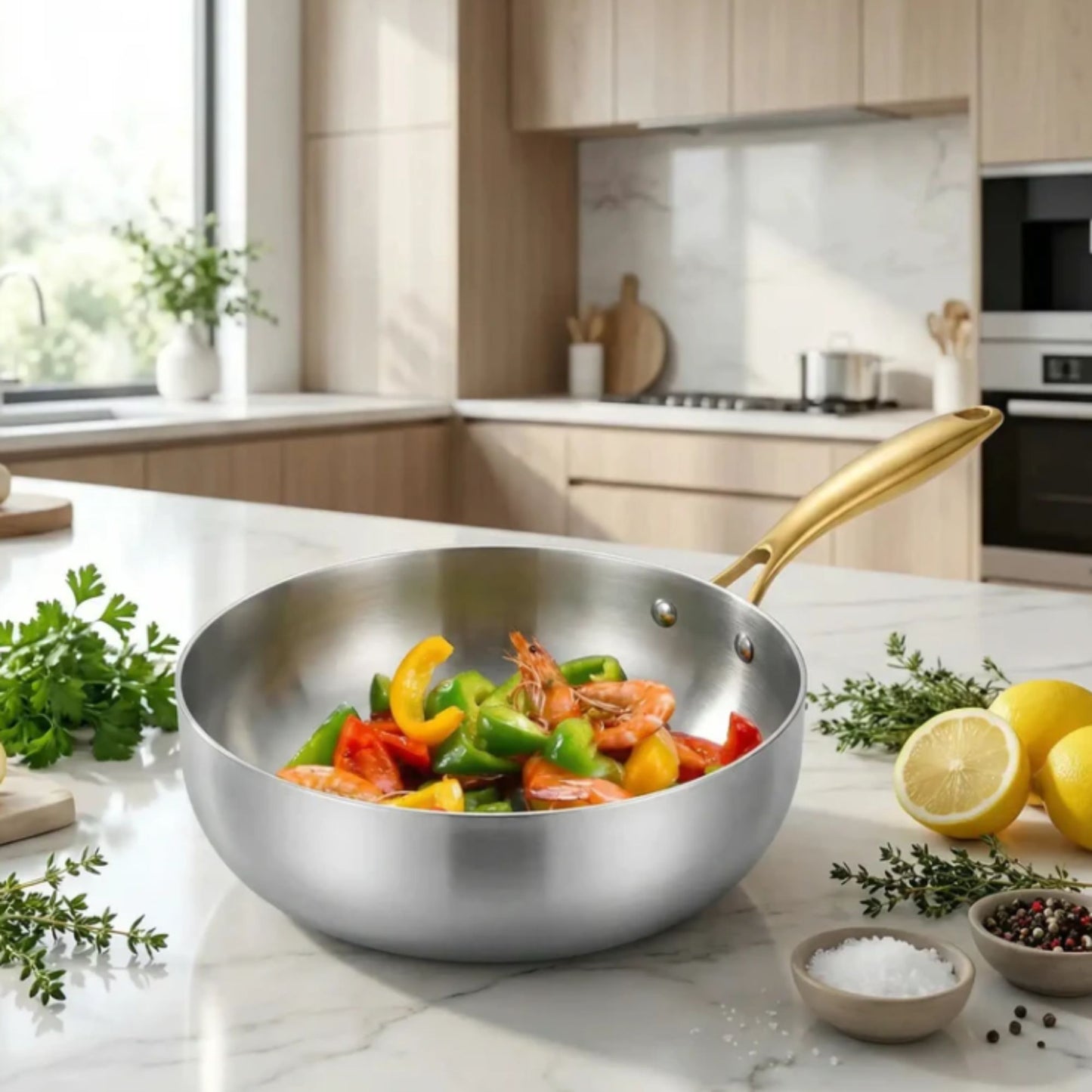 wok inox 7 couches cuisine saine
