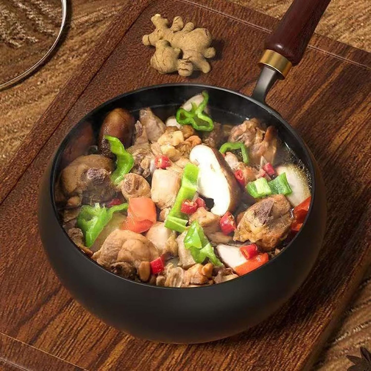 wok japonais fer forge capacite