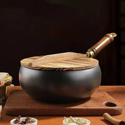 wok japonais fer forge